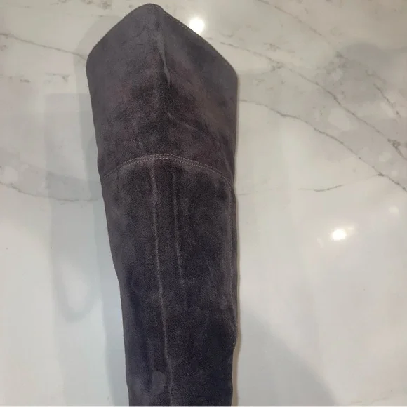 Dolce Vita Over-the-Knee Suede Boots in Gray - Picture 14 of 16